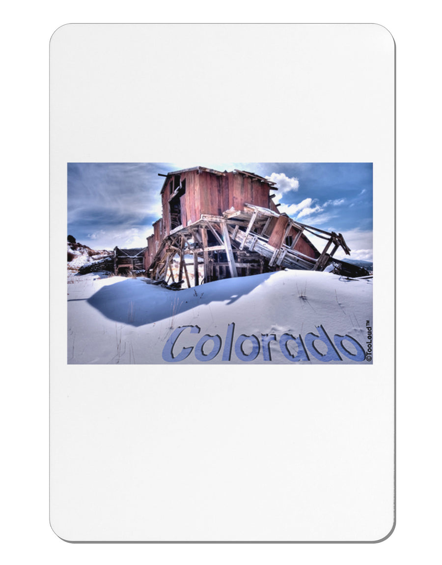 Victor Mines Colorado Text Aluminum Magnet-TooLoud-White-Davson Sales