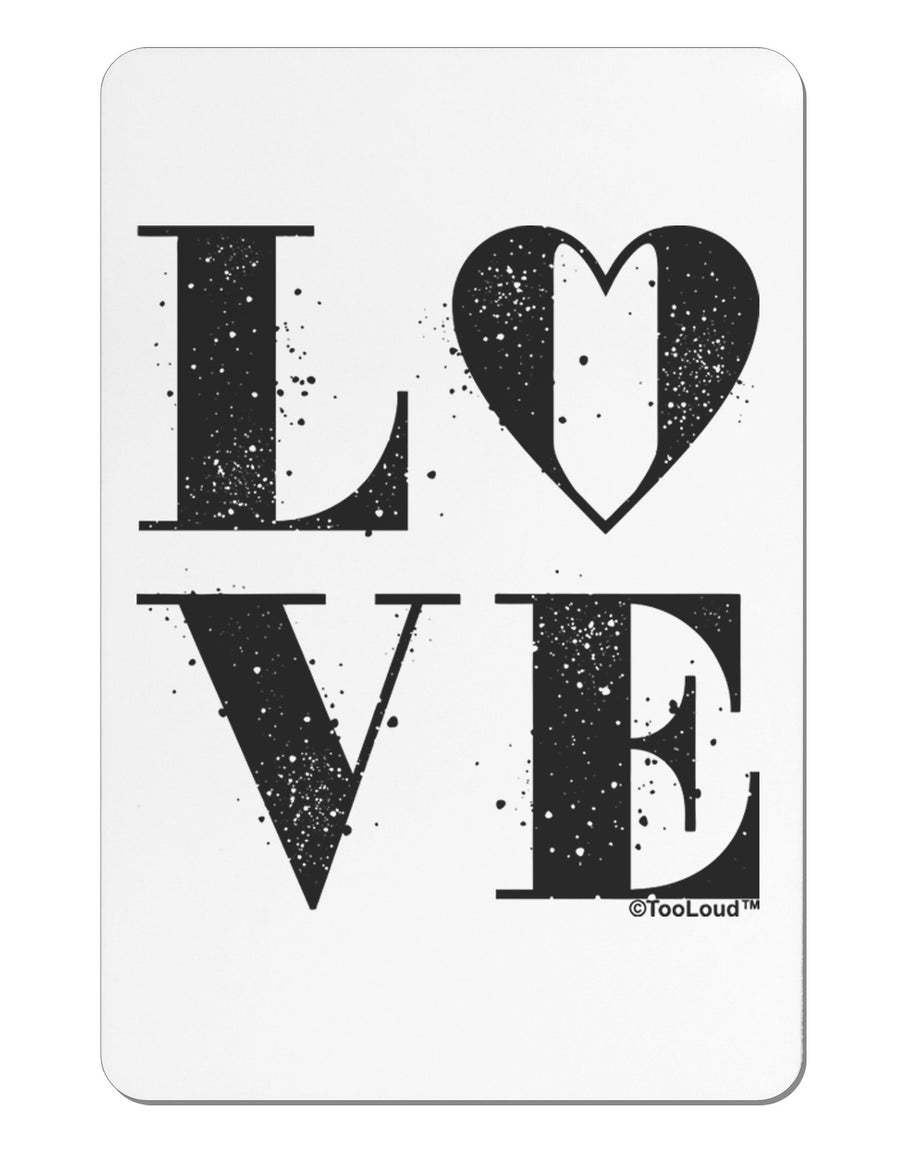 Love Splatter Aluminum Magnet-TooLoud-White-Davson Sales