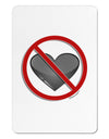 No Love Symbol Aluminum Magnet-TooLoud-White-Davson Sales