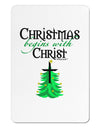 Begins With Christ Aluminum Magnet-TooLoud-White-Davson Sales