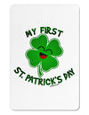 My First St. Patrick's Day Aluminum Magnet-TooLoud-White-Davson Sales