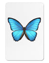 Big Blue Butterfly Aluminum Magnet-TooLoud-White-Davson Sales