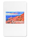 Colorado Mtn Sunset Soaked WaterColor Aluminum Magnet-TooLoud-White-Davson Sales