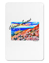 Colorado Mtn Sunset Bold WaterColor Aluminum Magnet-TooLoud-White-Davson Sales