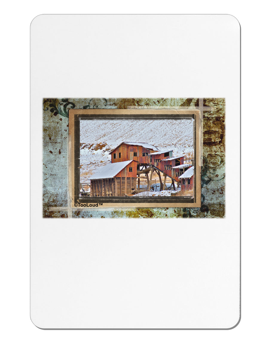 Mine Scene Colorado Aluminum Magnet by TooLoud-TooLoud-White-Davson Sales