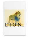 Lion Watercolor 1 Text Aluminum Magnet-TooLoud-White-Davson Sales