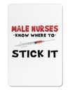 Male Nurses - Stick It Aluminum Magnet-TooLoud-White-Davson Sales
