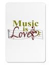 Music Is Love Aluminum Magnet-TooLoud-White-Davson Sales