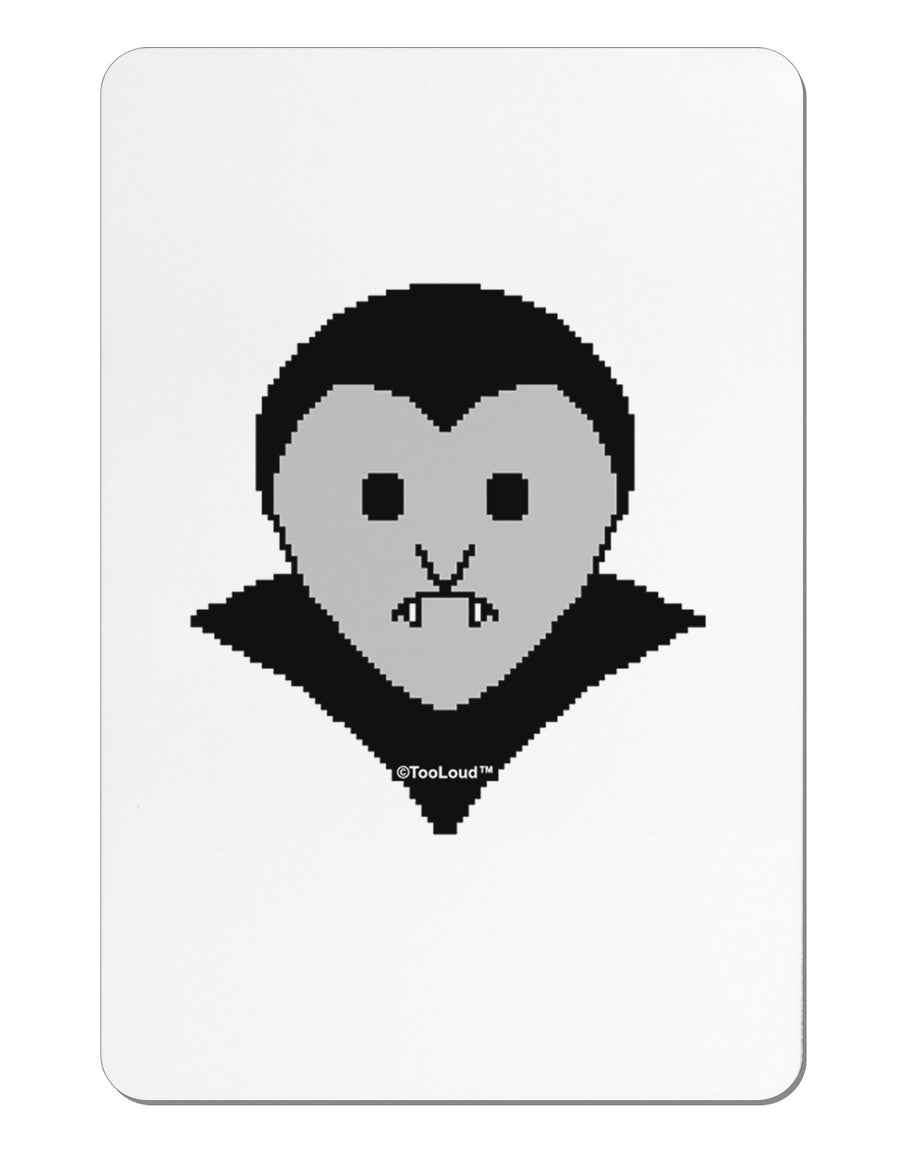 Cute Pixel Vampire Male Aluminum Magnet-TooLoud-White-Davson Sales