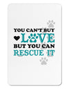 Can't Buy Love Rescue It Aluminum Magnet-TooLoud-White-Davson Sales