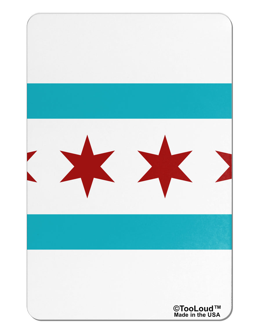 Chicago Flag AOP Aluminum Magnet All Over Print-TooLoud-White-Davson Sales