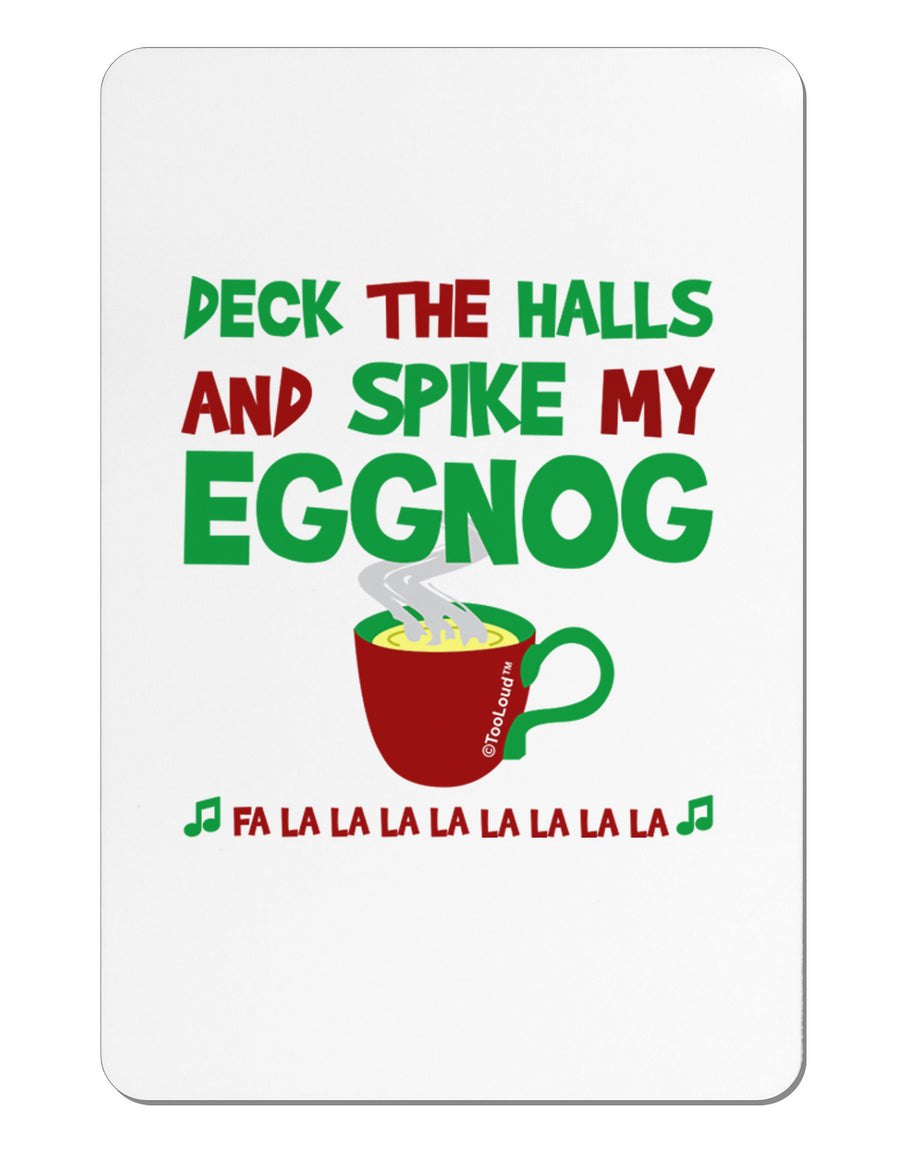 Spike My Eggnog Aluminum Magnet-TooLoud-White-Davson Sales