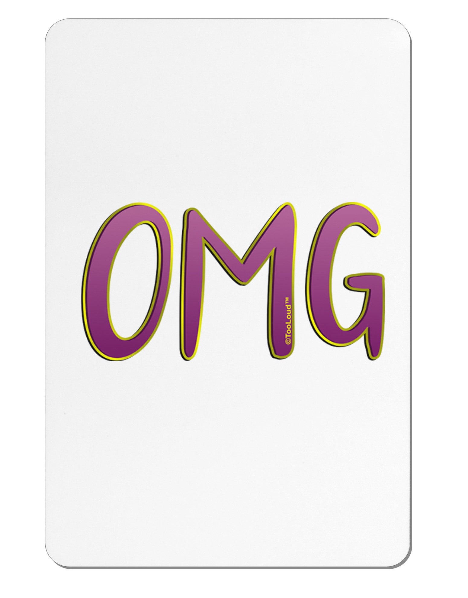 OMG Aluminum Magnet by TooLoud-TooLoud-White-Davson Sales