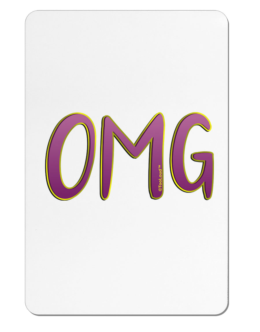 OMG Aluminum Magnet by TooLoud-TooLoud-White-Davson Sales