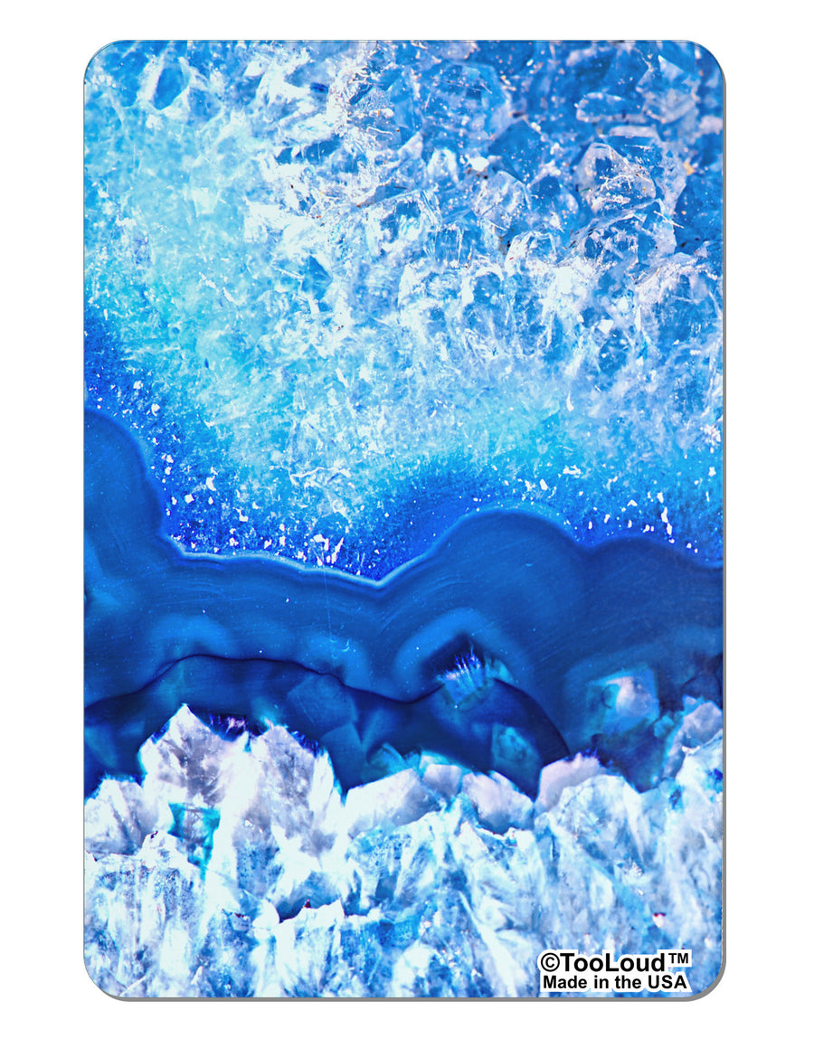 Blue Agate Geode Print Aluminum Magnet All Over Print-TooLoud-White-Davson Sales