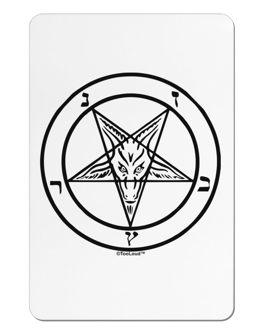 Sigil of Baphomet Aluminum Magnet by TooLoud-TooLoud-White-Davson Sales