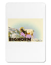 Bighorn Ram WatercolorText Aluminum Magnet-TooLoud-White-Davson Sales