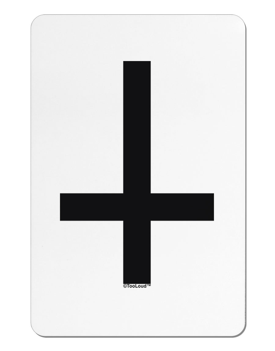 Inverted Cross Aluminum Magnet-TooLoud-White-Davson Sales