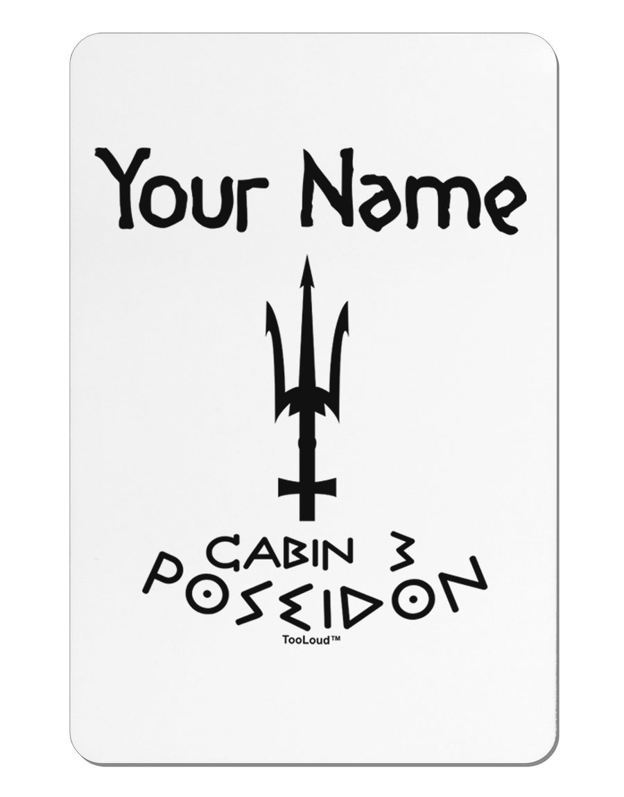 Personalized Cabin 3 Poseidon Aluminum Magnet-TooLoud-White-Davson Sales