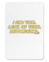 Lack of Faith Aluminum Magnet-TooLoud-White-Davson Sales