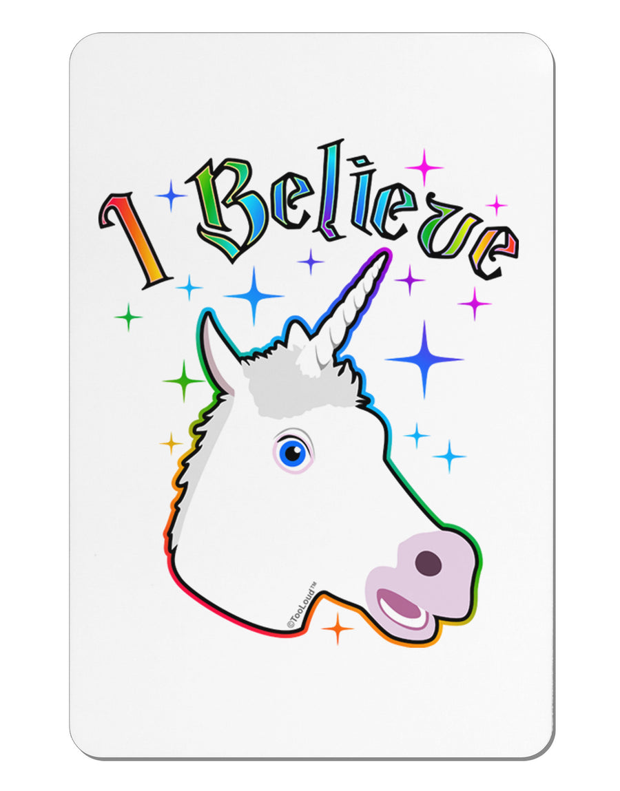 I Believe in Unicorns Aluminum Magnet-TooLoud-White-Davson Sales