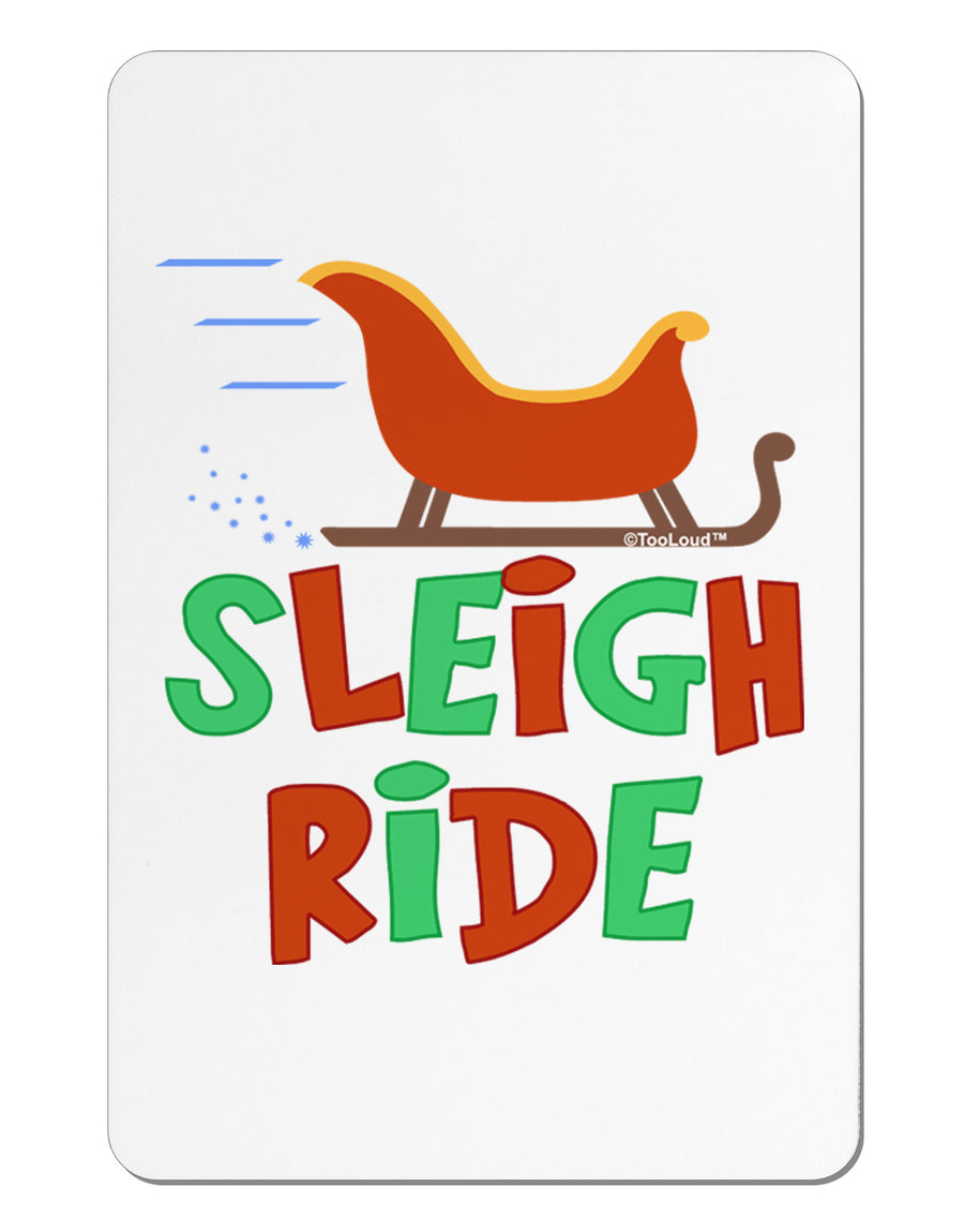 Sleigh Ride Color Aluminum Magnet-TooLoud-White-Davson Sales