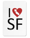 I Heart San Francisco Aluminum Magnet-TooLoud-White-Davson Sales