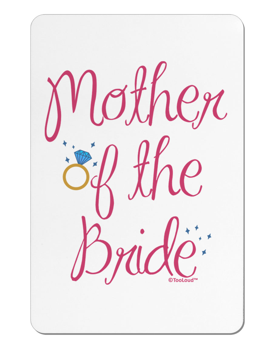 Mother of the Bride - Diamond - Color Aluminum Magnet-TooLoud-White-Davson Sales