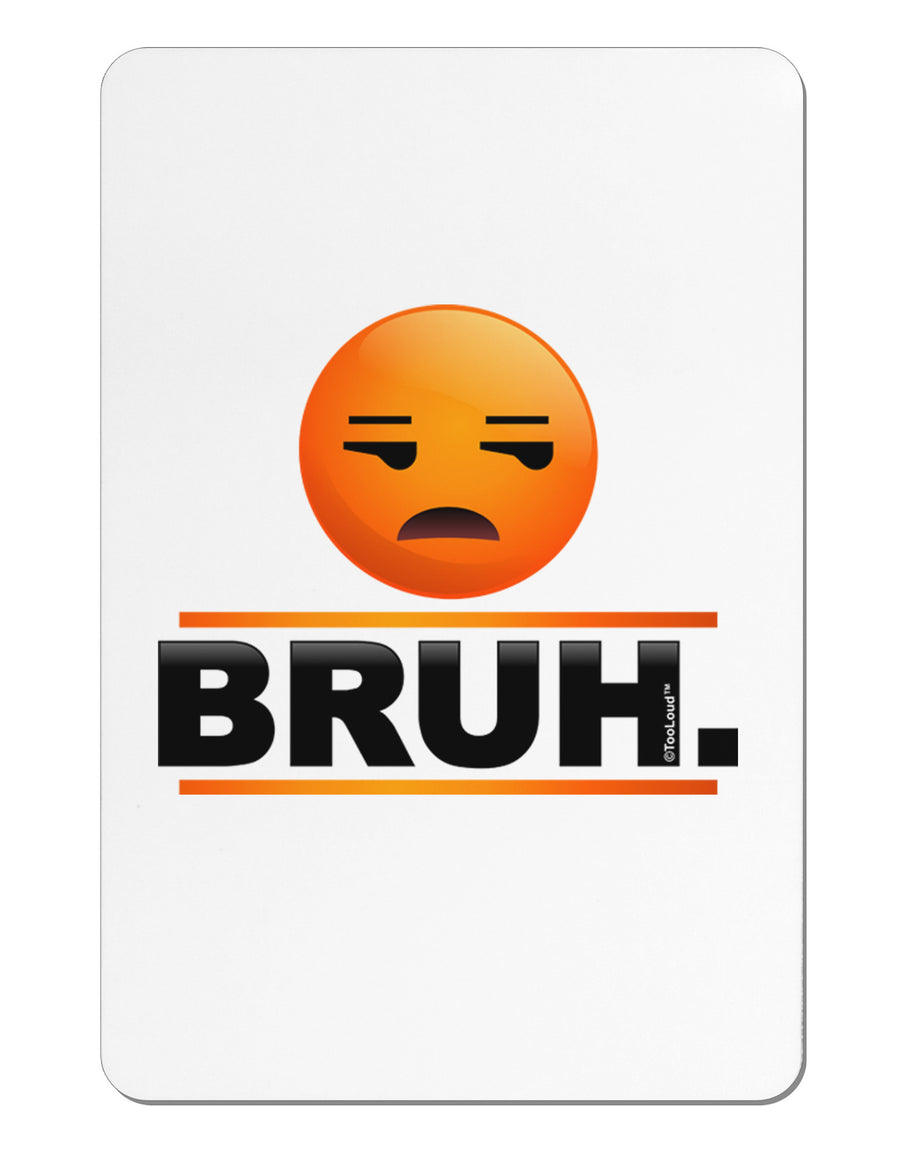 Bruh Emoji Aluminum Magnet-TooLoud-White-Davson Sales