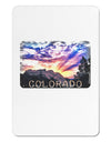 Colorado Rainbow Sunset Text Aluminum Magnet-TooLoud-White-Davson Sales