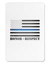 Honor Respect Blue Line Aluminum Magnet-TooLoud-White-Davson Sales