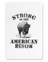 Strong Bison Text Aluminum Magnet-TooLoud-White-Davson Sales