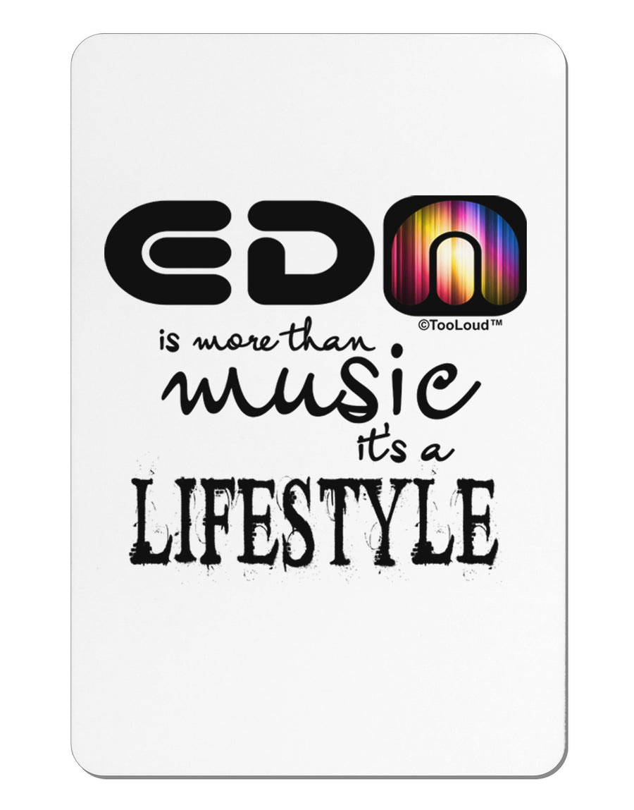 EDM - A Lifestyle Aluminum Magnet-TooLoud-White-Davson Sales