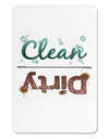 Clean or Dirty - Clean Aluminum Magnet-TooLoud-White-Davson Sales