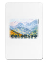 CO Fog Mountains Text Aluminum Magnet-TooLoud-White-Davson Sales