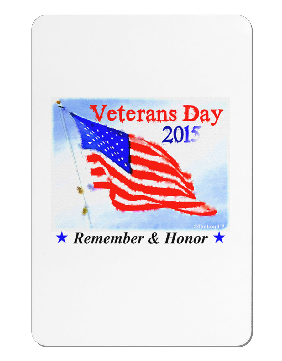 Veterans Day 2015 WaterColor Aluminum Magnet-TooLoud-White-Davson Sales