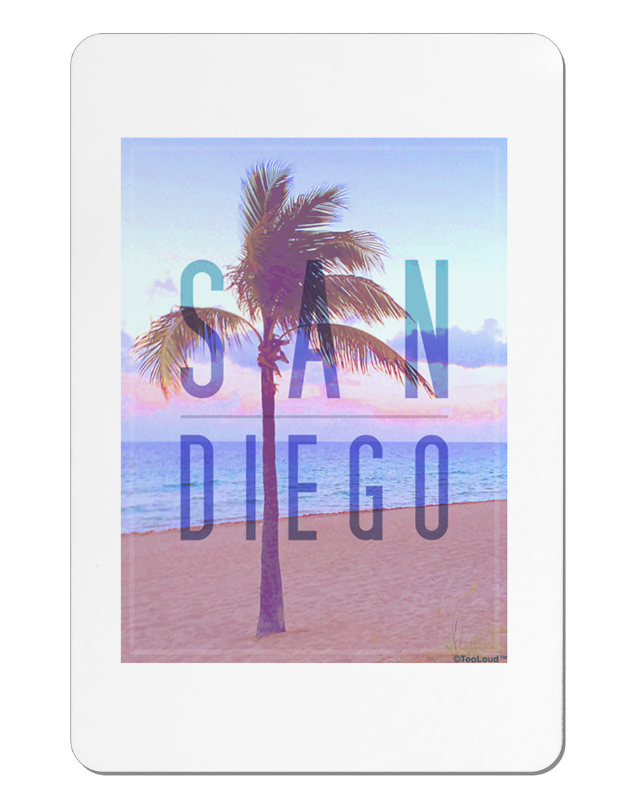 San Diego Beach Filter Aluminum Magnet-TooLoud-White-Davson Sales