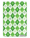 St Patrick's Day Green Shamrock Argyle Aluminum Magnet All Over Print-TooLoud-White-Davson Sales