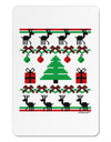 Tree with Gifts Ugly Christmas Sweater Aluminum Magnet-TooLoud-White-Davson Sales