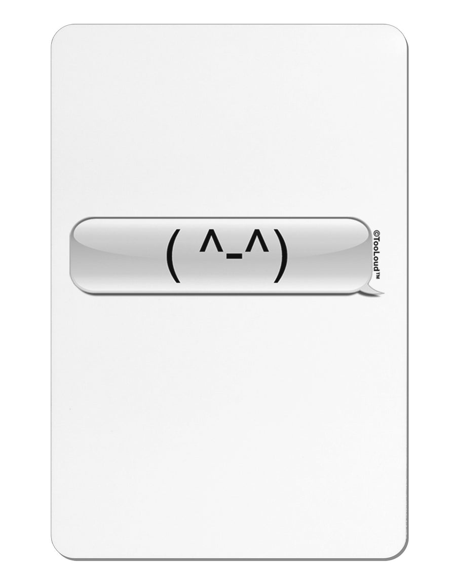 Happy FaceText Bubble Aluminum Magnet-TooLoud-White-Davson Sales