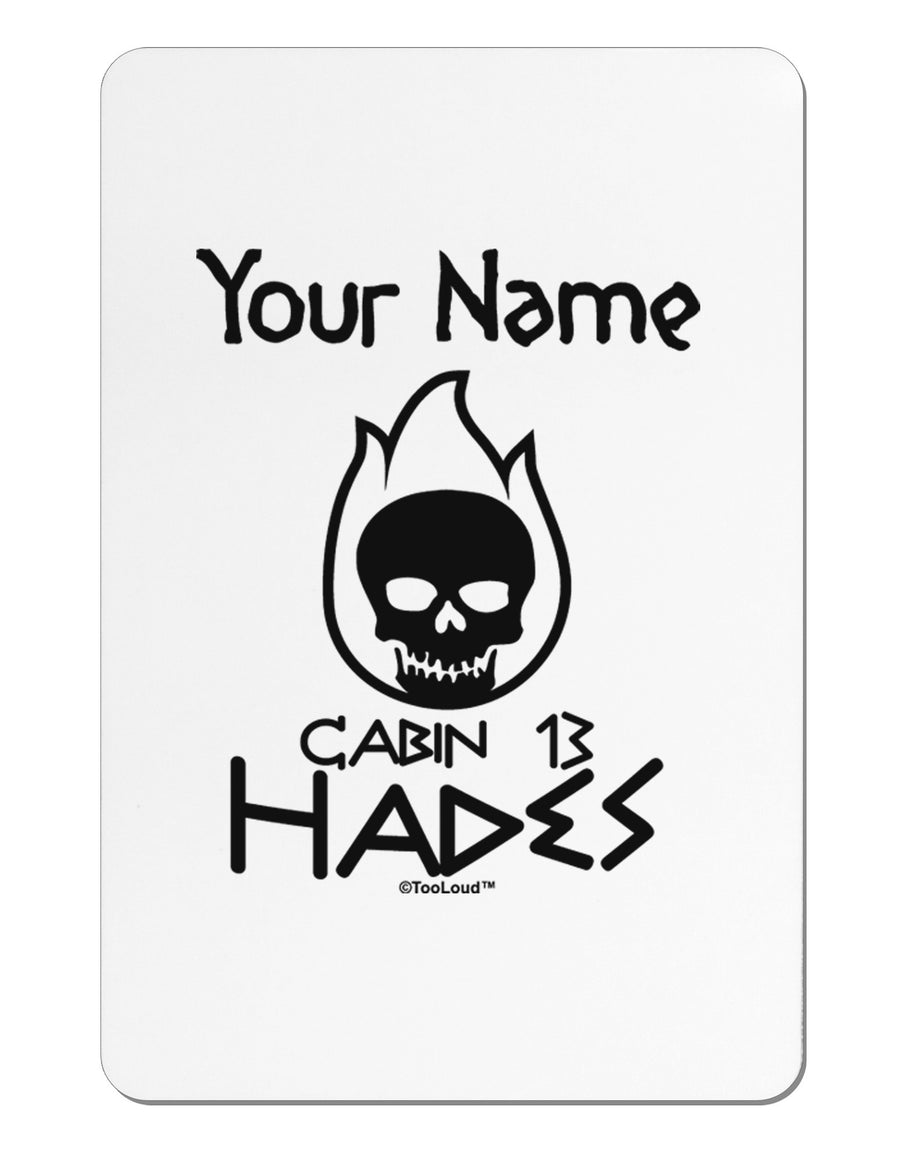 Personalized Cabin 13 Hades Aluminum Magnet-TooLoud-White-Davson Sales