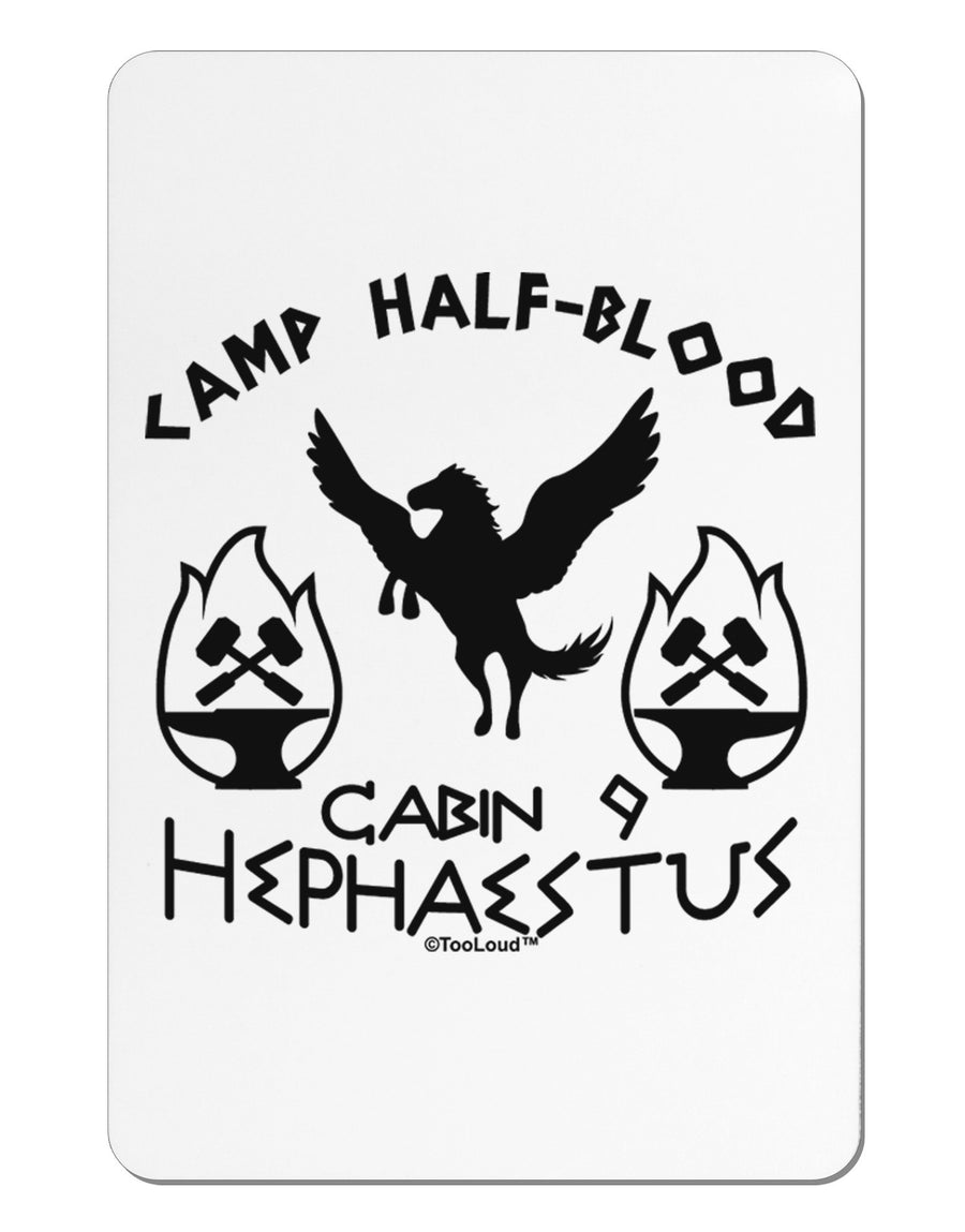 Cabin 9 Hephaestus Half Blood Aluminum Magnet-TooLoud-White-Davson Sales