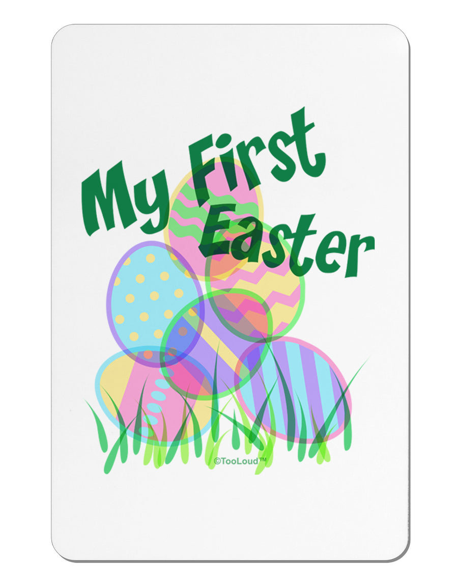 My First Easter Gel Look Print Aluminum Magnet-TooLoud-White-Davson Sales