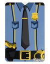 Police Blue-Gold AOP Aluminum Magnet All Over Print-TooLoud-White-Davson Sales