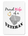 Wife of Veteran Aluminum Magnet-TooLoud-White-Davson Sales