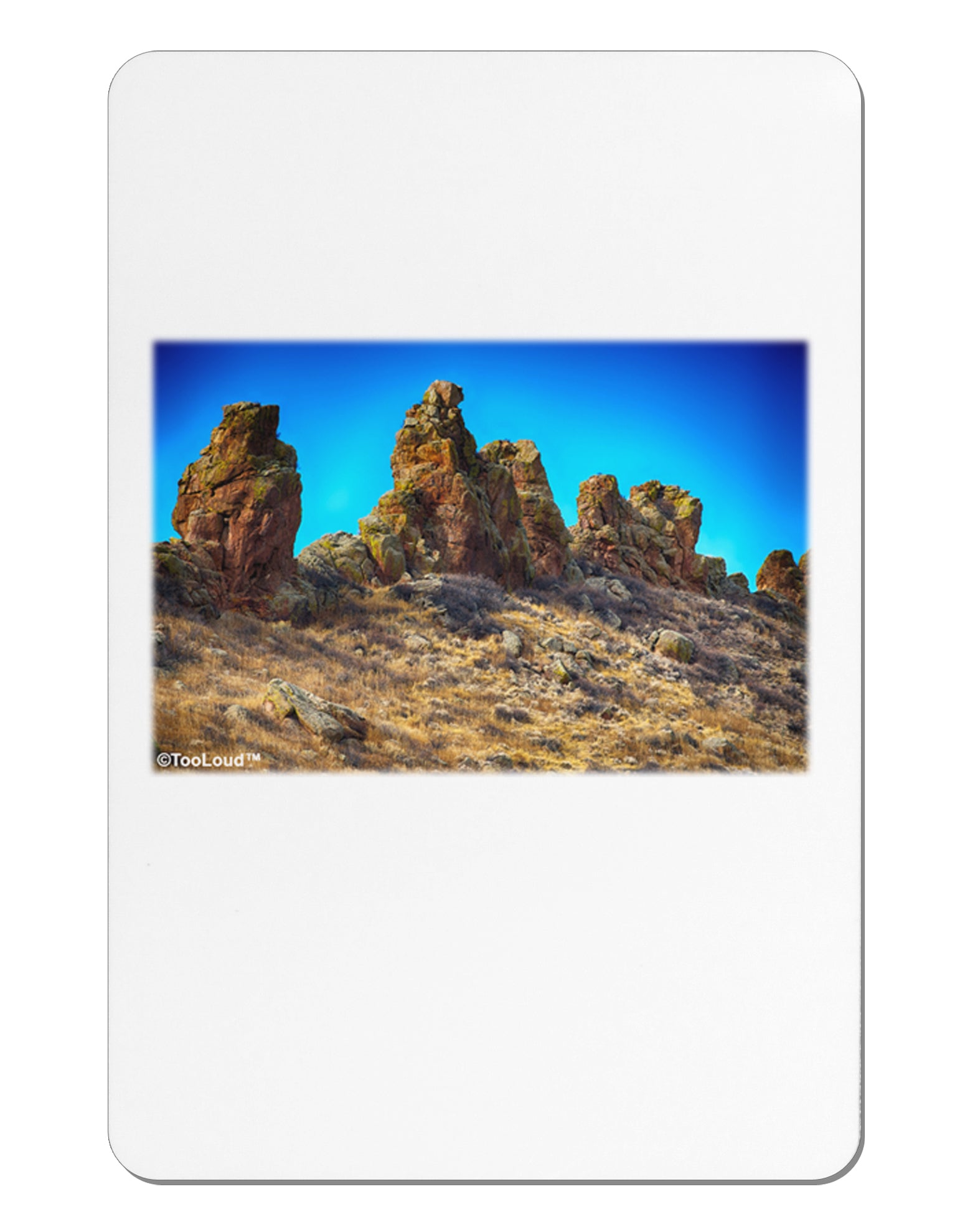Crags in Colorado Aluminum Magnet by TooLoud-TooLoud-White-Davson Sales