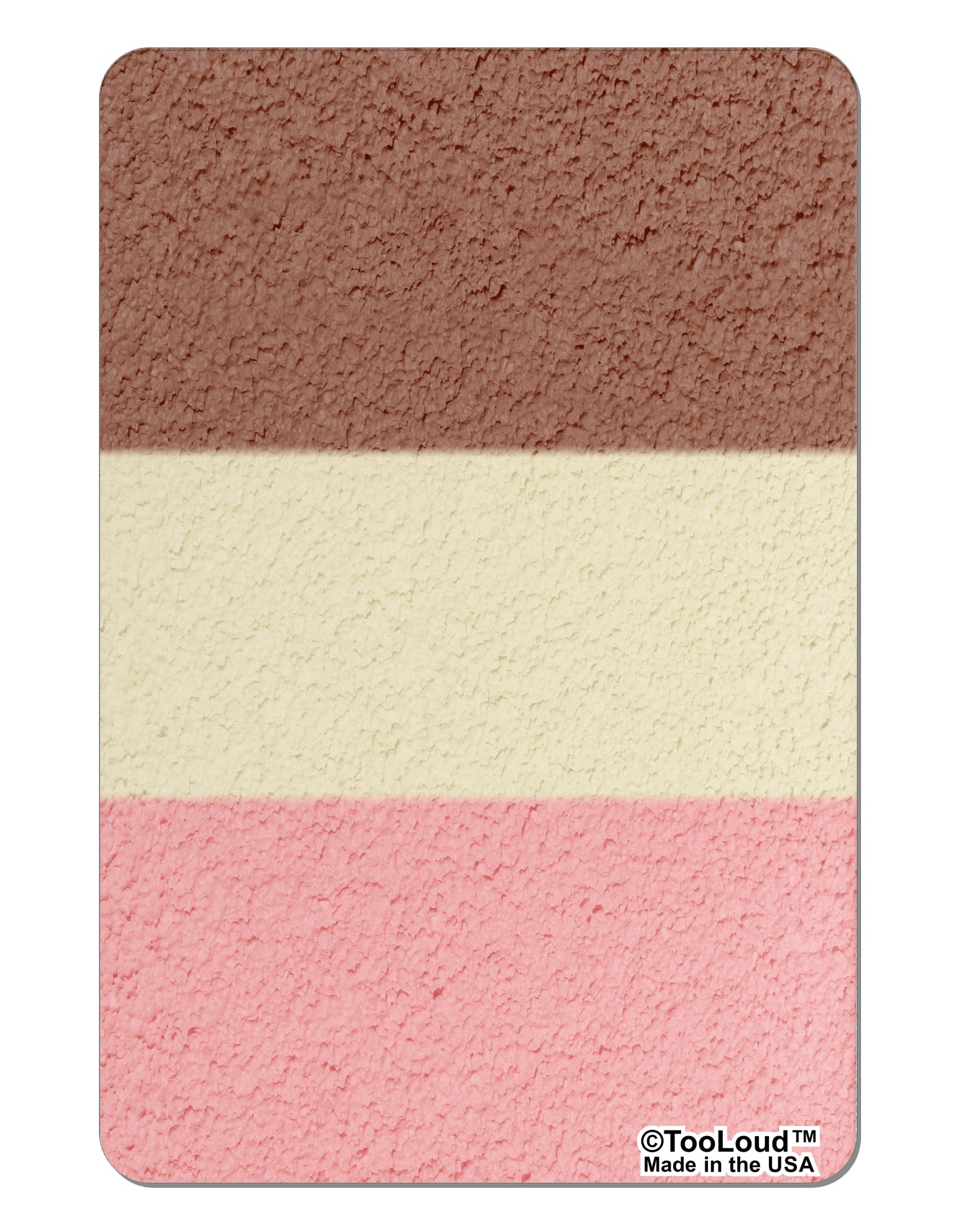 Horizontal Neapolitan Ice Cream Aluminum Magnet All Over Print by TooLoud-TooLoud-White-Davson Sales