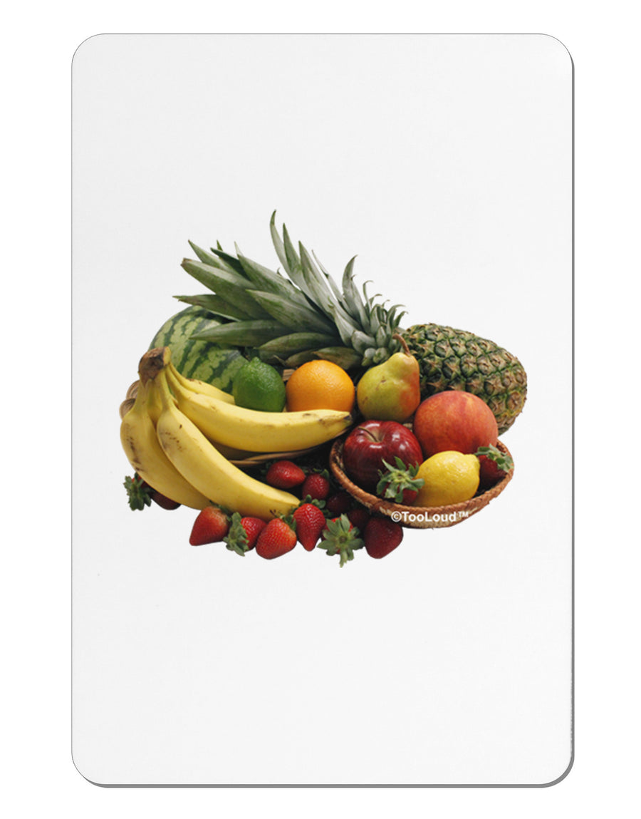 Fruit Basket Still Life Aluminum Magnet-TooLoud-White-Davson Sales