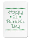 Happy St Patricks Day Clovers Aluminum Magnet-TooLoud-White-Davson Sales