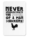 A Man With Chickens Collapsible Neoprene Tall Can Insulator by TooLoud-TooLoud-White-Davson Sales